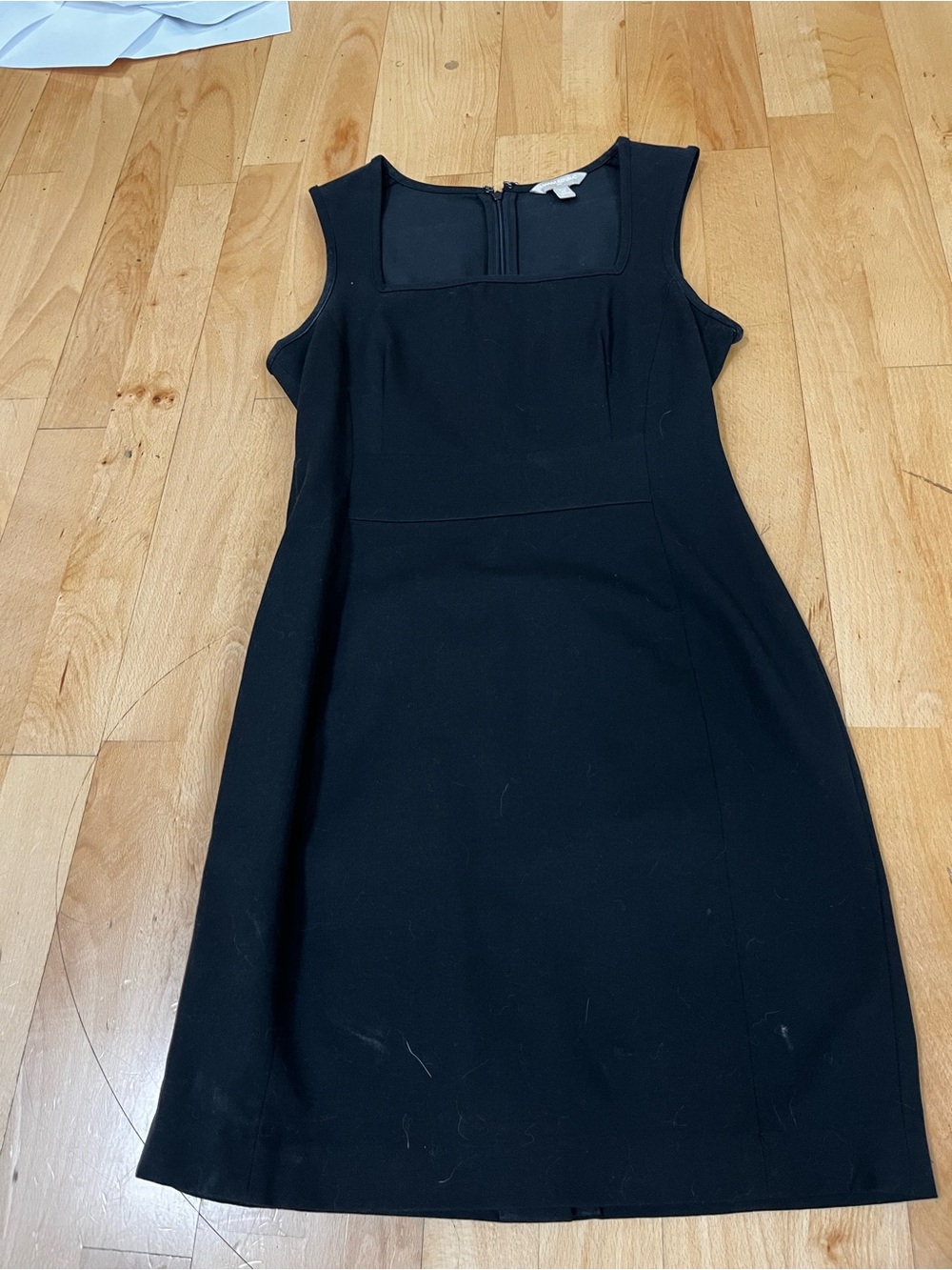 Banana Republic Black Sleeveless Midi Sheath Dress